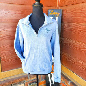 Victoria's Secret PINK 1/4 Zip Gray Pullover Size XS